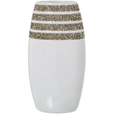 Vase en Céramique Blanche Alexandra House Living - Accessoire Décoratif Moderne Vase en Céramique Blanche Alexandra House Living - Accessoire Décoratif Moderne