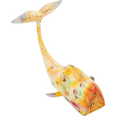 Alexandra House Living Baleine en Fer Jaune - Figurine Décorative - Publicité Alexandra House Living Baleine en Fer Jaune - Figurine Décorative - Publicité