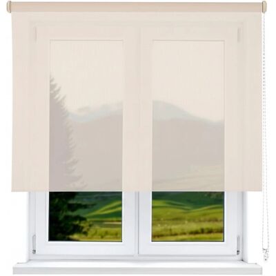 Beige Rolgordijn 105x250cm - UV Filter - Thermische Isolatie - Vlamvertragend - Spanje Beige Rolgordijn 105x250cm - UV Filter - Thermische Isolatie - Vlamvertragend - Spanje