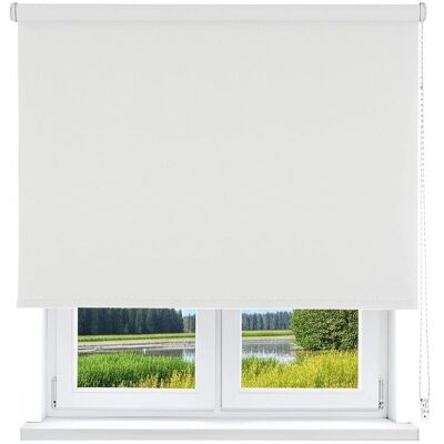 Estor Enrollable Térmico Blanco - Vista de Ventana Estor Enrollable Térmico Blanco - Vista de Ventana