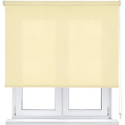 Estor Enrollable Beige Viewtex 105x250cm - Poliéster Traslúcido Estor Enrollable Beige Viewtex 105x250cm - Poliéster Traslúcido