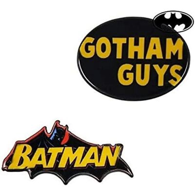 DC COMICS Batman Pins - Badge officiel sous licence - 95x145mm - Publicité DC COMICS Batman Pins - Badge officiel sous licence - 95x145mm - Publicité