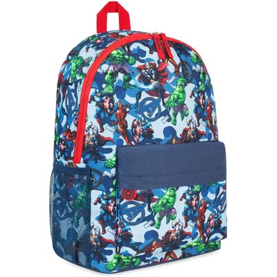 Mochila Grande Super-heróis Marvel Azul - Mochila Mochila Grande Super-heróis Marvel Azul - Mochila