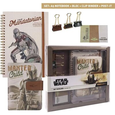 Ensemble de papeterie Star Wars Mandalorian Cerda - Marron - Ensemble de papeterie Ensemble de papeterie Star Wars Mandalorian Cerda - Marron - Ensemble de papeterie