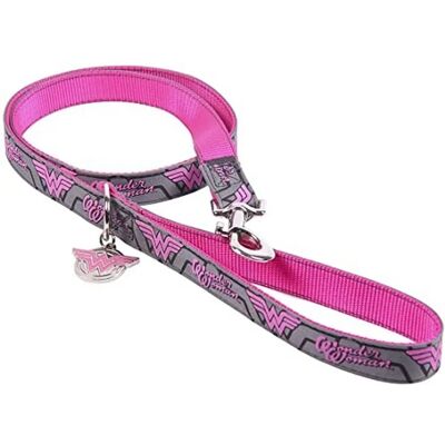 Laisse pour chien Wonder Woman - Rose M - Type : Chien - Publicité Laisse pour chien Wonder Woman - Rose M - Type : Chien - Publicité