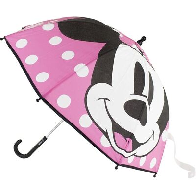 Guarda-chuva Rosa Minnie Mouse Disney - 78cm, Manual, Criança Guarda-chuva Rosa Minnie Mouse Disney - 78cm, Manual, Criança