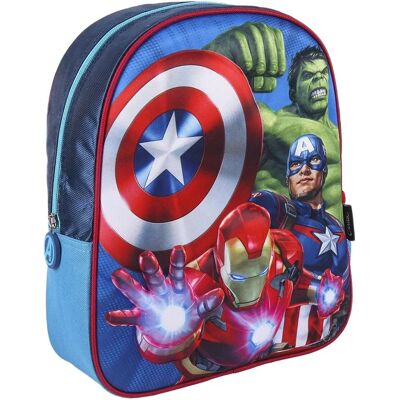 Sac d'école 3D Marvel Avengers Bleu - Sac à dos - Publicité Sac d'école 3D Marvel Avengers Bleu - Sac à dos - Publicité