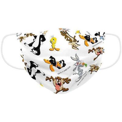 Looney Tunes - Children's White - OneSize - Polyester - maschera Looney Tunes - Children's White - OneSize - Polyester - maschera