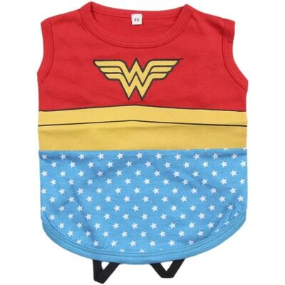 T-Shirt Chien Fan Pets Wonder Woman - Style Décontracté - Publicité T-Shirt Chien Fan Pets Wonder Woman - Style Décontracté - Publicité