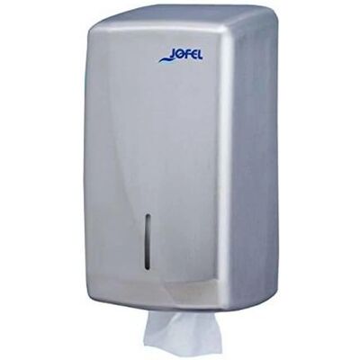 JOFEL Stainless Steel Dispenser for 400 Zigzag Towels - Toilet Paper Dispenser JOFEL Stainless Steel Dispenser for 400 Zigzag Towels - Toilet Paper Dispenser