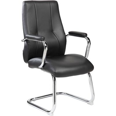 Chaise Visiteur Rocada - Noir, Acier, 985V22 - Publicité Chaise Visiteur Rocada - Noir, Acier, 985V22 - Publicité