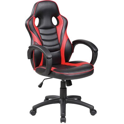 Chaise de Bureau Rocada - Design Ergonomique - Rouge - Publicité Chaise de Bureau Rocada - Design Ergonomique - Rouge - Publicité