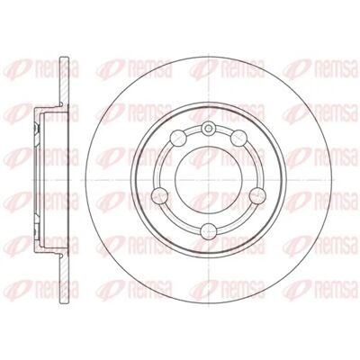 Disque de frein REMSA pour Volkswagen Golf 4, Bora, Skoda Octavia - Publicité Disque de frein REMSA pour Volkswagen Golf 4, Bora, Skoda Octavia - Publicité