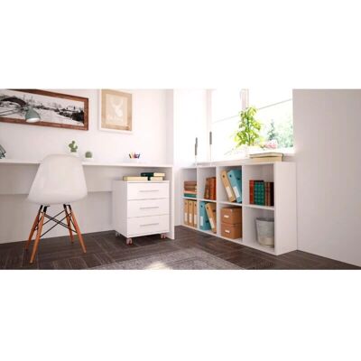 MD BLOCK Buck Blanco - Cajonera de almacenamiento - 3 Cajones MD BLOCK Buck Blanco - Cajonera de almacenamiento - 3 Cajones