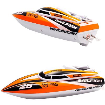 Bateau RC Sailfish de NINCO - Modèle électrique, 24x9x8 cm - Publicité Bateau RC Sailfish de NINCO - Modèle électrique, 24x9x8 cm - Publicité