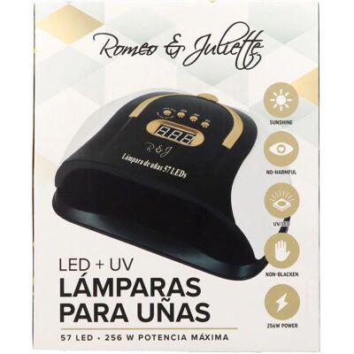 Lámpara de Uñas LED UV Albi Pro 256 W Negra - Secador de Uñas Lámpara de Uñas LED UV Albi Pro 256 W Negra - Secador de Uñas
