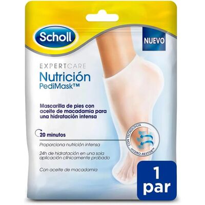 Scholl Pedimask Mascarilla para pies con Macadamia - Mascarilla para pies Scholl Pedimask Mascarilla para pies con Macadamia - Mascarilla para pies