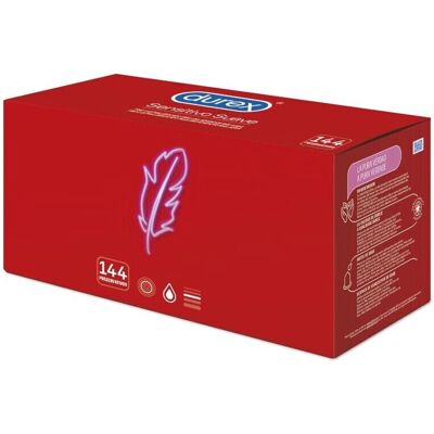 Durex Préservatifs Sensitif Doux - 144 Pièces - Type de Préservatif - Publicité Durex Préservatifs Sensitif Doux - 144 Pièces - Type de Préservatif - Publicité