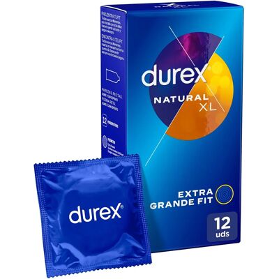 Durex Natural XL Kondome - Extra groß - 12 Stk Durex Natural XL Kondome - Extra groß - 12 Stk