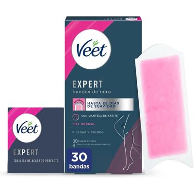 Veet Expert Zimne paski woskowe do ciała i nóg - 30 szt. Veet Expert Zimne paski woskowe do ciała i nóg - 30 szt.