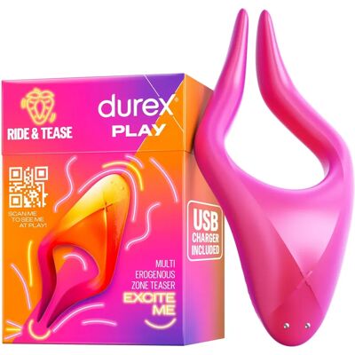 Durex Ride & Tease Vibrator - 7 Modi, Wasserfest, Wiederaufladbar Durex Ride & Tease Vibrator - 7 Modi, Wasserfest, Wiederaufladbar