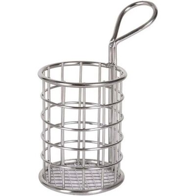Panier Circulaire en Acier Inoxydable BigBuy - 7 x 9 cm Panier Circulaire en Acier Inoxydable BigBuy - 7 x 9 cm