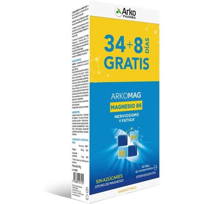 Arkopharma Arkovital Magnesium B6 375mg - Energie Tablets Arkopharma Arkovital Magnesium B6 375mg - Energie Tablets
