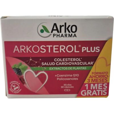 Arkopharma Triplo Arkosterol Plus 90 Cápsulas - Complemento alimenticio Arkopharma Triplo Arkosterol Plus 90 Cápsulas - Complemento alimenticio