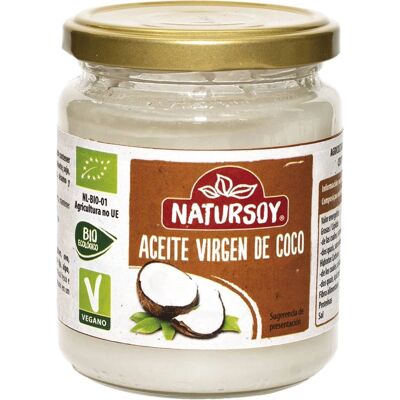 Natursoy Aceite de Coco Virgen Orgánico 400 g - Aceite de Coco Natursoy Aceite de Coco Virgen Orgánico 400 g - Aceite de Coco