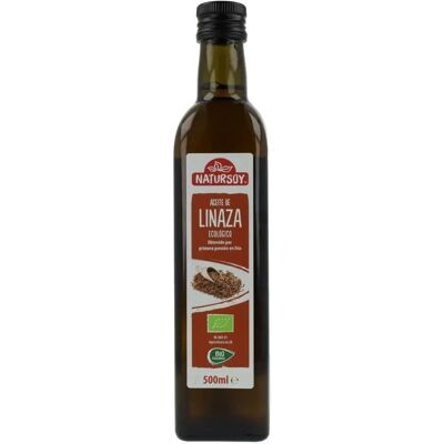 Aceite de Linaza Orgánico Natursoy - Prensado en Frío 500ml Aceite de Linaza Orgánico Natursoy - Prensado en Frío 500ml