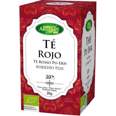 Infusion de thé rouge Pu-Erh Bio Artemis - Thé - Publicité Infusion de thé rouge Pu-Erh Bio Artemis - Thé - Publicité