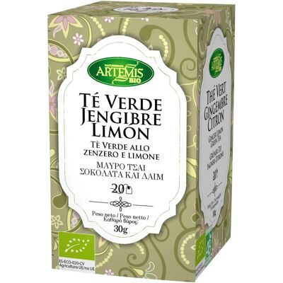 Artemis Green Tea - Ginger Lemon Organic 20 packets Artemis Green Tea - Ginger Lemon Organic 20 packets