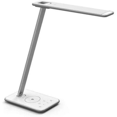 Ledbox Modelo - Lámpara de Escritorio Multifunción Blanco Dual con Carga Inalámbrica Ledbox Modelo - Lámpara de Escritorio Multifunción Blanco Dual con Carga Inalámbrica