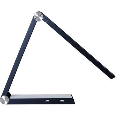 Ledbox Lámpara de estudio Triángulo negro con cargador inalámbrico Ledbox Lámpara de estudio Triángulo negro con cargador inalámbrico