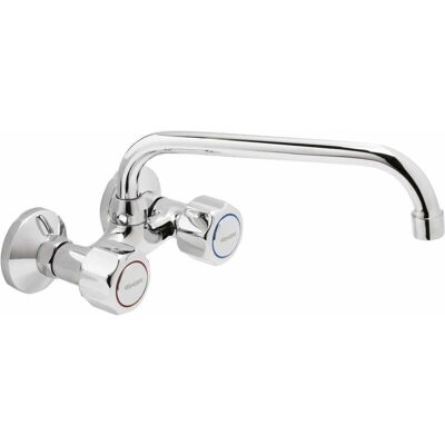 Grifo de pared Genebre Gamma 11cm latón 18cm caño Grifo de pared Genebre Gamma 11cm latón 18cm caño