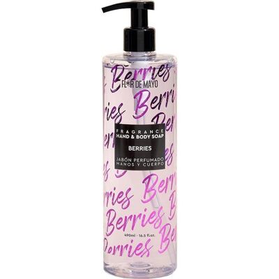 Flor de Mayo Jabón de Manos y Cuerpo Berries 490ml - Jabón de Manos y Cuerpo Flor de Mayo Jabón de Manos y Cuerpo Berries 490ml - Jabón de Manos y Cuerpo