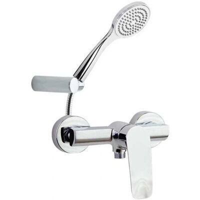 Conjunto de Ducha Monomando Cromo - Sistema de Ahorro de Agua Conjunto de Ducha Monomando Cromo - Sistema de Ahorro de Agua