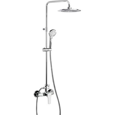 Colonne de Douche Chrome avec Monocommande et Barre Télescopique - Ramon Soler - Publicité Colonne de Douche Chrome avec Monocommande et Barre Télescopique - Ramon Soler - Publicité