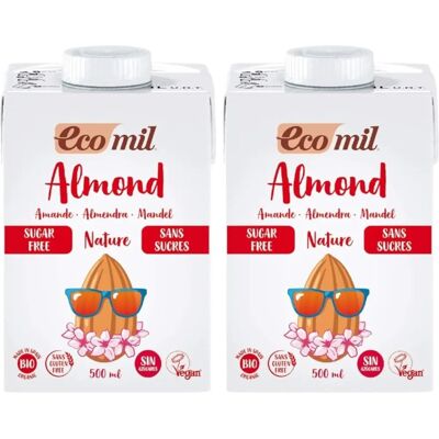 Ecomil Bio Mandelgetränk - Ungesüßt, 500ml Ecomil Bio Mandelgetränk - Ungesüßt, 500ml