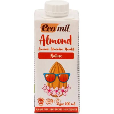 Ecomil Bebida de Almendra Orgánica - Sin Azúcar - 200ml Ecomil Bebida de Almendra Orgánica - Sin Azúcar - 200ml