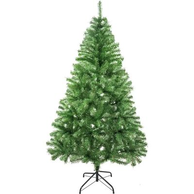 Solagua Kunstkerstboom - 150cm, 293 Takken, Groen & Wit Solagua Kunstkerstboom - 150cm, 293 Takken, Groen & Wit
