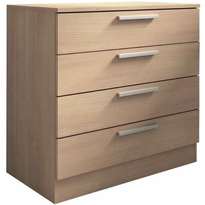 Home Heavenly - Cómoda Cube - 4 Cajones, Madera, Moderna Home Heavenly - Cómoda Cube - 4 Cajones, Madera, Moderna