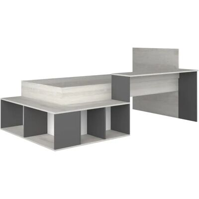 Lit Rigali Nature & Anthracite 90x200 - Économique et Écologique Lit Rigali Nature & Anthracite 90x200 - Économique et Écologique