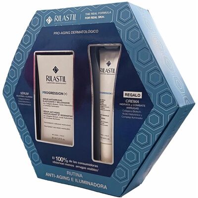 Rilastil Progression (+) Anti-wrinkle and illuminating routine case - Skincare set Rilastil Progression (+) Anti-wrinkle and illuminating routine case - Skincare set