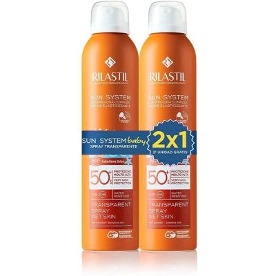 Rilastil Protector Solar en Spray para Bebés SPF 50+ - Protector solar para niños Rilastil Protector Solar en Spray para Bebés SPF 50+ - Protector solar para niños