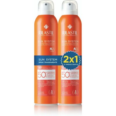 Rilastil Sun System Transparante Spray SPF 50+ 2x200ml Rilastil Sun System Transparante Spray SPF 50+ 2x200ml