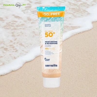 Sensilis Gel-Cream SPF50+ Fuktighetsgivende & Oppfriskende - Solkrem Sensilis Gel-Cream SPF50+ Fuktighetsgivende & Oppfriskende - Solkrem