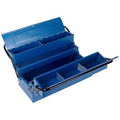 Fplus Modell 11007 - Metallkiste, Blau, 5 Fächer Fplus Modell 11007 - Metallkiste, Blau, 5 Fächer
