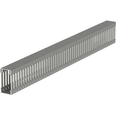 Goulotte électrique Unex 2m - Câblage, Gris - Publicité Goulotte électrique Unex 2m - Câblage, Gris - Publicité