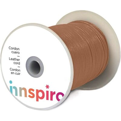 INNSPIRO - 260700 - Cordón de cuero natural - 1,5 mm - Cord INNSPIRO - 260700 - Cordón de cuero natural - 1,5 mm - Cord
